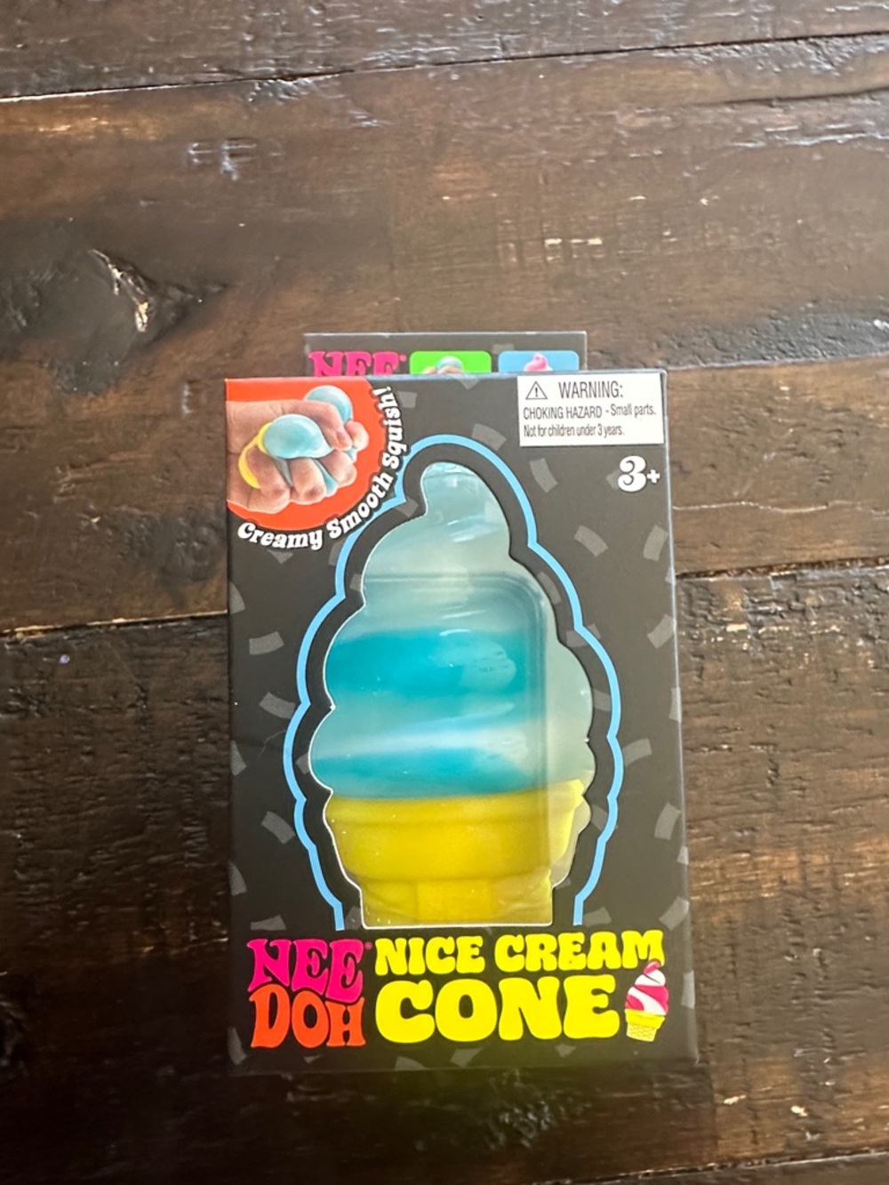 NeeDoh Nice Cream Cone Toy - Blue & Yellow